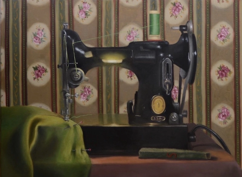 Artwork by Diane Morgan - Grans Sewing Machine